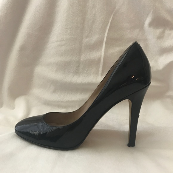 Black Patent Joan & David Pumps - Picture 1 of 5